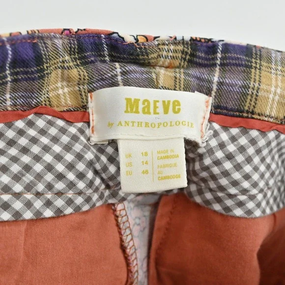 Anthropologie Floral Ankle Pants - Multicolor - Picture 6 of 13